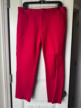 Banana Republic Women's Bright Red Tailored Pants